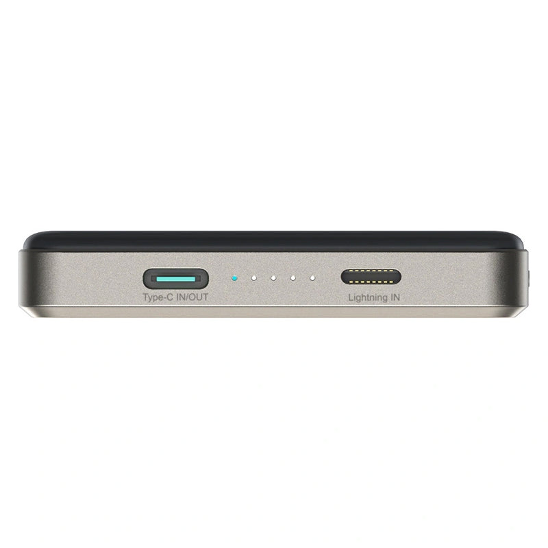 Trådløs ekstern batteri Joyroom JR-PBM08 Pro, 10000mAh, 22,5W, PD + FQI, 1 x QI - 2 x USB-C, Beige