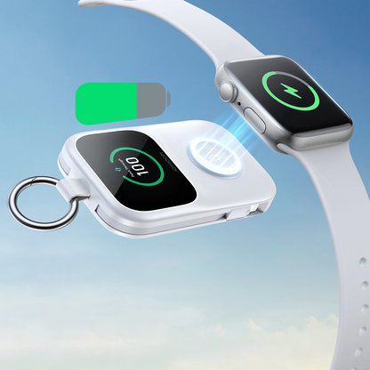 Trådløs Ekstern Batteri Joyroom JR-W19, 5000mAh, 20W, QC + PD, 1 x Lightning - 1 x QI - 2 x USB-C, Hvit