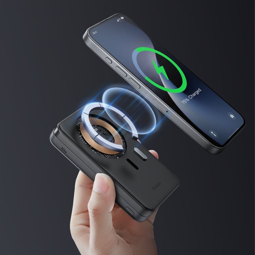 Trådløs Ekstern Batteri McDodo MC-6310 2in1, 10000mAh, 20W, PD + FQI, 1 x USB-C, Svart