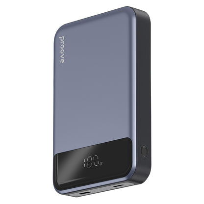 Trådløs Ekstern Batteri Proove Hoodman, 10000mAh, 20W, PD + FQI, 1 x QI - 1 x USB-C, Grå PBH120010003