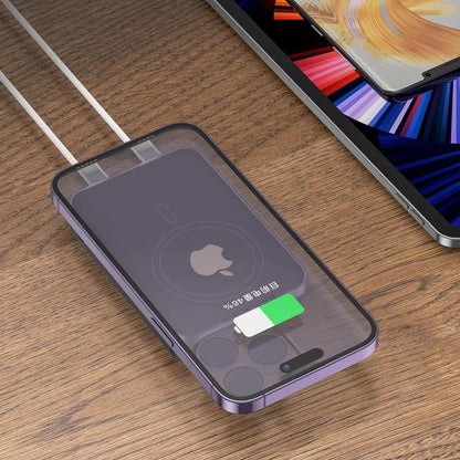 Trådløs Ekstern Batteri Proove Hoodman, 10000mAh, 20W, PD + FQI, 1 x QI - 1 x USB-C, Grå PBH120010003