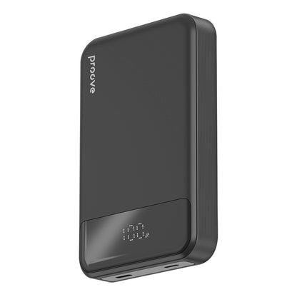 Trådløs Ekstern Batteri Proove Hoodman, 10000mAh, 20W, PD + FQI, 1 x QI - 1 x USB-C, Svart PBH120010001