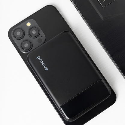 Trådløs Ekstern Batteri Proove Hoodman, 10000mAh, 20W, PD + FQI, 1 x QI - 1 x USB-C, Svart PBH120010001