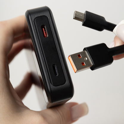 Trådløs Ekstern Batteri Proove Hoodman, 10000mAh, 20W, PD + FQI, 1 x QI - 1 x USB-C, Svart PBH120010001