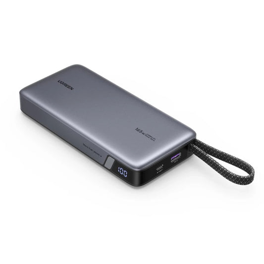 UGREEN PB726 Ekstern Batteri (55995B), 25000mAh, 165W, QC + PD, 1 x USB-A - 3 x USB-C, Grå