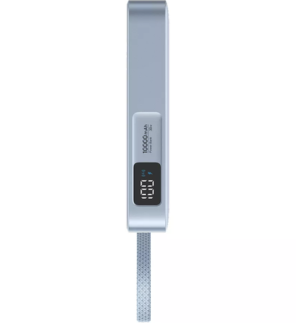 Trådløs ekstern batteri UGREEN MagFlow PB773 (65958), 10000mAh, 25W, PD + FQI, 1 x QI - 2 x USB-C, Blå