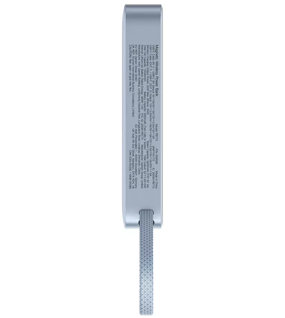 Trådløs ekstern batteri UGREEN MagFlow PB773 (65958), 10000mAh, 25W, PD + FQI, 1 x QI - 2 x USB-C, Blå