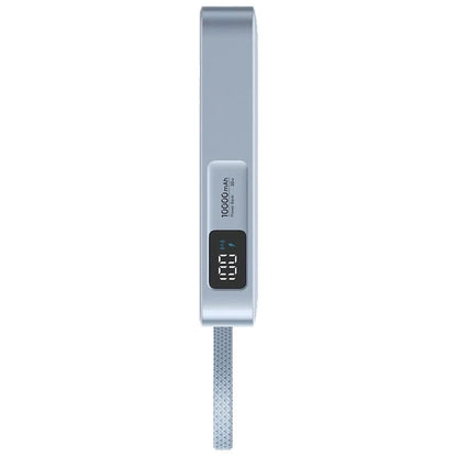 Trådløs Ekstern Batteri UGREEN MagFlow PB773 (65958B), 10000mAh, 25W, PD + FQI, 1 x QI - 2 x USB-C, Blå