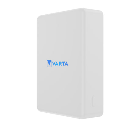 Ekstern trådløs batteri Varta Mag Pro, 10000mAh, 20W, 1 x QI - 2 x USB-C, Hvit