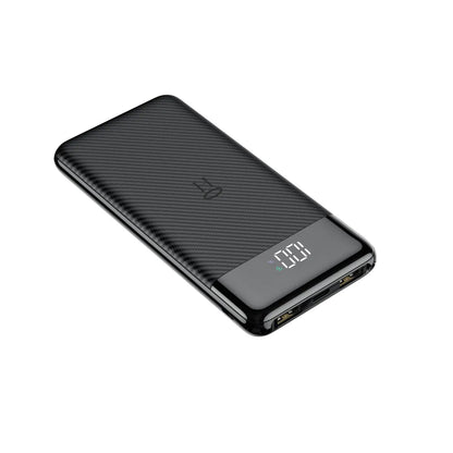 Ekstern batteri Veger L11, 10000mAh, 2 x USB-A, Svart