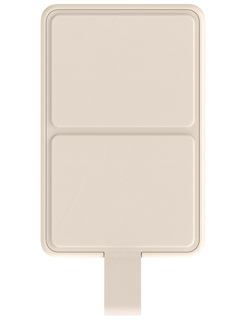 Trådløs ekstern batteri Xiaomi Mi Magnetic, 6000mAh, 15W, PD + FQI, 1 x QI - 1 x USB-C, Beige BHR9074GL