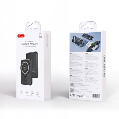 Ekstern trådløs batteri XO Design PR264, 10000mAh, 20W, PD + FQI, 1 x USB-C, Svart