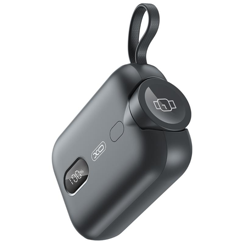 Trådløst Eksternt Batteri XO Design PR260, 10000mAh, 20W, PD + QI, 1 x QI - 2 x USB-C, Svart