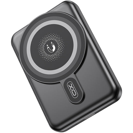 Ekstern trådløs batteri XO Design PR264, 10000mAh, 20W, PD + FQI, 1 x USB-C, Svart