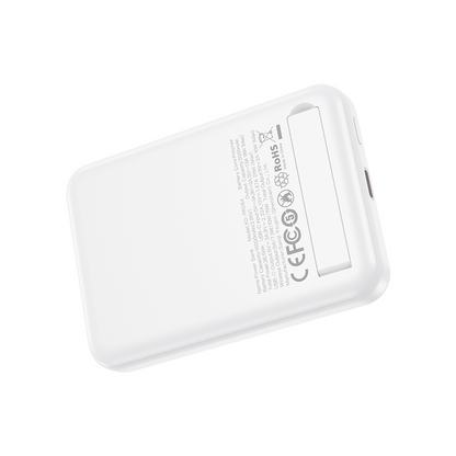 Trådløst Eksternt Batteri XO Design PR264, 10000mAh, 20W, PD + FQI, 1 x USB-C, Hvit
