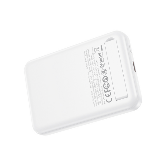 Trådløst Eksternt Batteri XO Design PR264, 10000mAh, 20W, PD + FQI, 1 x USB-C, Hvit