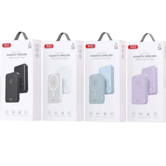 Ekstern trådløs batteri XO Design PR231, 10000mAh, 20W, PD + FQI, 1 x QI - 1 x USB-C, Hvit