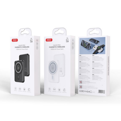 Trådløst Eksternt Batteri XO Design PR264, 10000mAh, 20W, PD + FQI, 1 x USB-C, Hvit