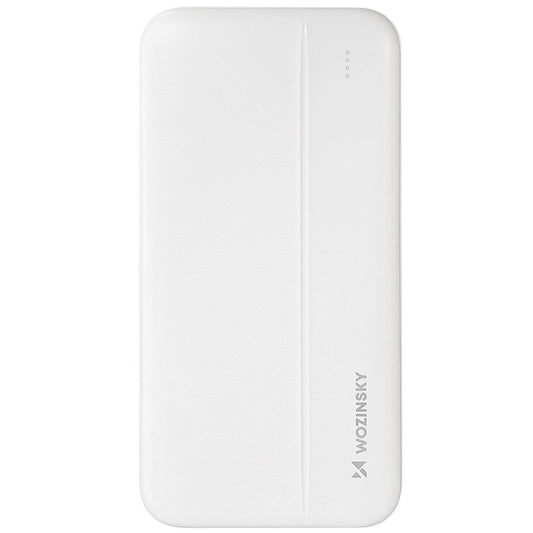 Ekstern batteri WZK WPBWE1, 10000mAh, 10W, 2 x USB-A, Hvit