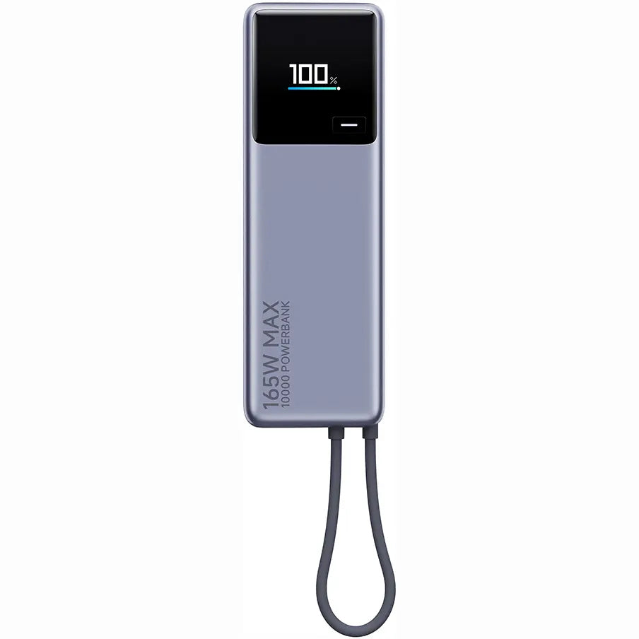 Ekstern batteri Xiaomi, 10000mAh, 165W, PD, 2 x USB-C, Grå PB1165MI