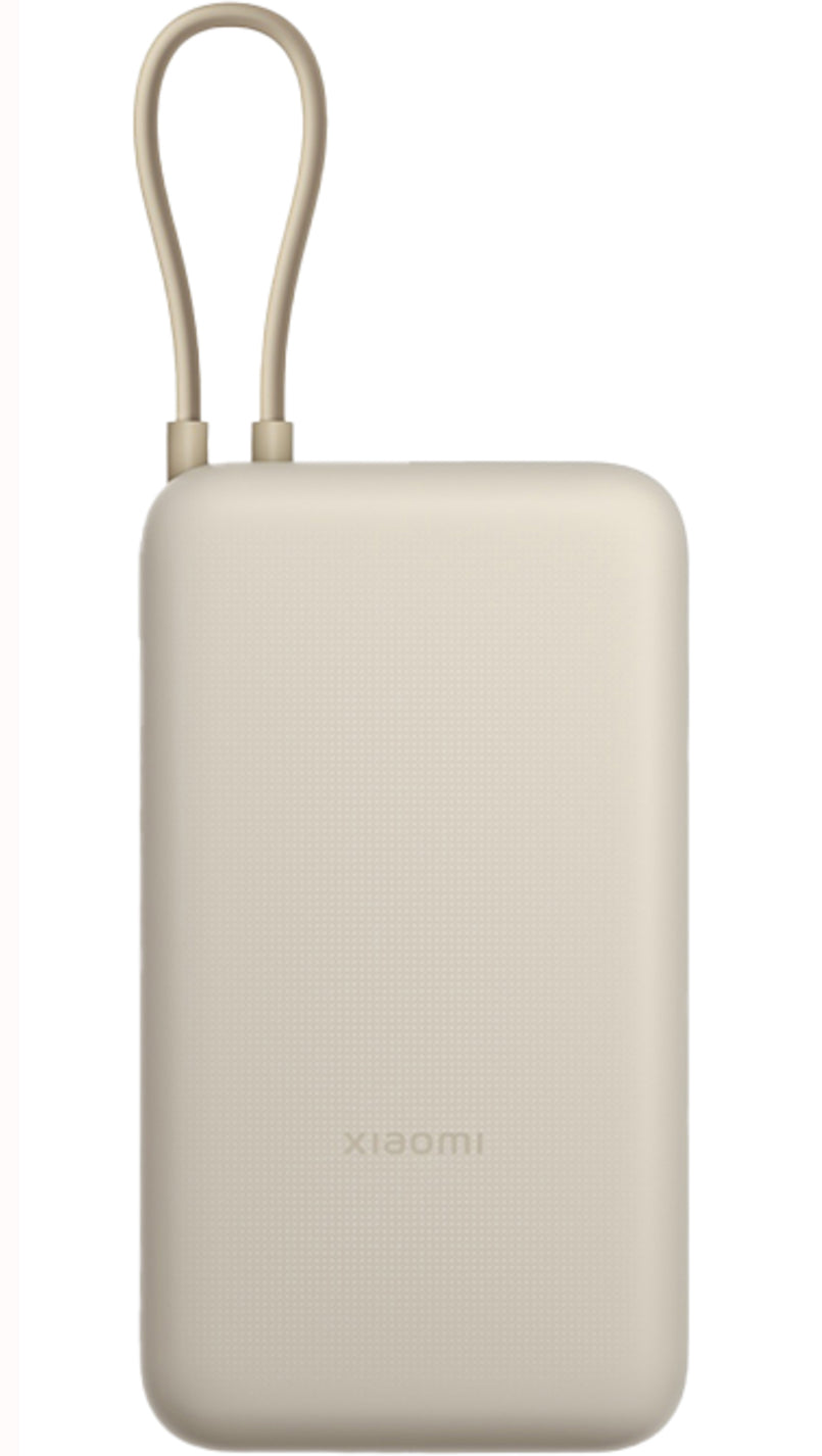 Ekstern batteri Xiaomi, 20000mAh, 33W, QC + PD, 1 x USB-A - 2 x USB-C, Beige BHR8851GL