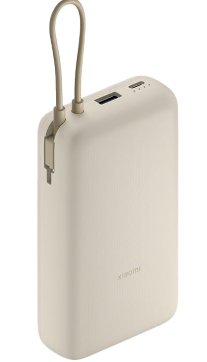 Ekstern batteri Xiaomi, 20000mAh, 33W, QC + PD, 1 x USB-A - 2 x USB-C, Beige BHR8851GL