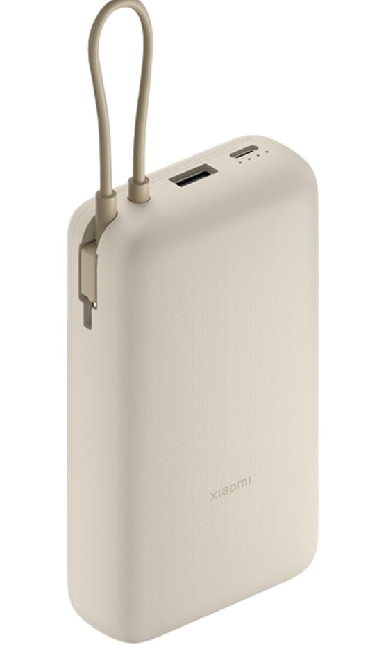 Ekstern batteri Xiaomi, 20000mAh, 33W, QC + PD, 1 x USB-A - 2 x USB-C, Beige BHR8851GL