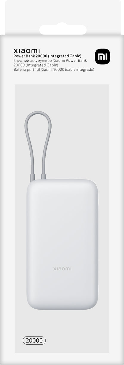 Xiaomi Ekstern Batteri, 20000mAh, 22.5W, QC + PD, 1 x USB-A - 2 x USB-C, Sølv BHR9738GL