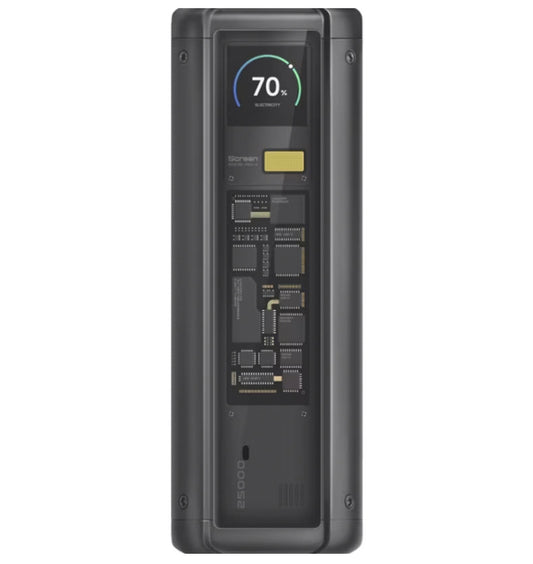 Ekstern Batteri Xiaomi HyperCharge, 25000mAh, 212W, QC + PD, 1 x USB-A - 2 x USB-C, Svart BHR9970GL