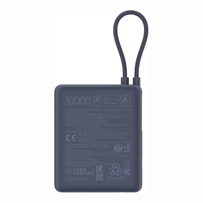 Ekstern batteri Xiaomi PB1033MI, 10000mAh, 33W, QC + PD, 1 x USB-A - 2 x USB-C, Marineblå BHR9341GL