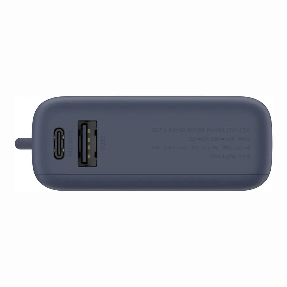 Ekstern batteri Xiaomi PB1033MI, 10000mAh, 33W, QC + PD, 1 x USB-A - 2 x USB-C, Marineblå BHR9341GL