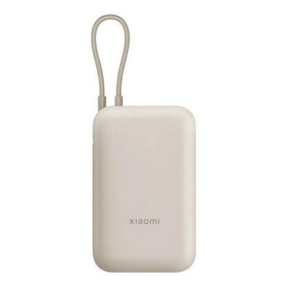 Xiaomi Pocket Edition Pro ekstern batteri, 10000mAh, 33W, QC + PD, 1 x USB-A - 1 x USB-C, Beige BHR9072GL