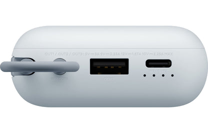 Xiaomi Pocket Ekstern Batteri, 10000mAh, 22.5W, QC + PD, 1 x USB-A - 2 x USB-C, Blå BHR9073GL