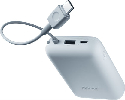 Xiaomi Pocket Ekstern Batteri, 10000mAh, 22.5W, QC + PD, 1 x USB-A - 2 x USB-C, Blå BHR9073GL