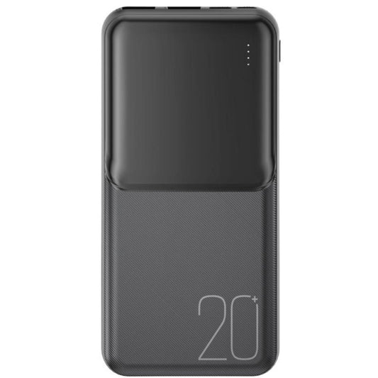 Ekstern Batteri XO Design PR252, 20000mAh, 10W, 2 x USB-A, Svart