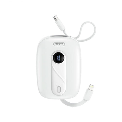 Ekstern batteri XO Design PR246, 10000mAh, 22.5W, PD, 1 x Lightning - 2 x USB-C, Hvit