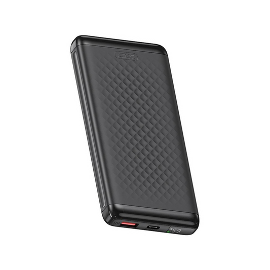 Ekstern Batteri XO Design PB308, 10000mAh, 22,5W, QC + PD, 1 x USB-A - 1 x USB-C, Svart