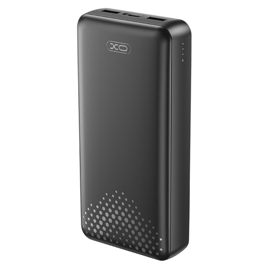 Ekstern batteri XO Design PB313, 20000mAh, 10W, 2 x USB-A, Svart