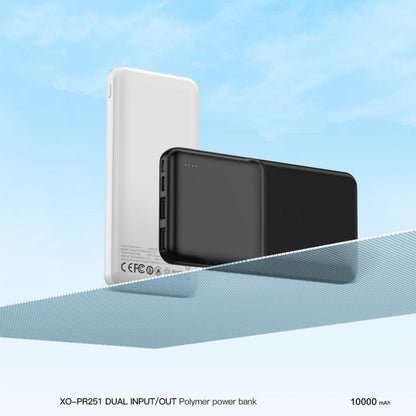 Ekstern Batteri XO Design PR252, 20000mAh, 10W, 2 x USB-A, Svart