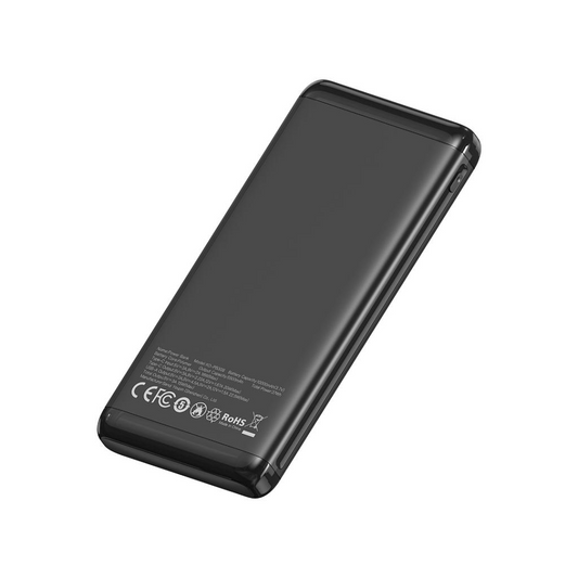 Ekstern Batteri XO Design PB308, 10000mAh, 22,5W, QC + PD, 1 x USB-A - 1 x USB-C, Svart
