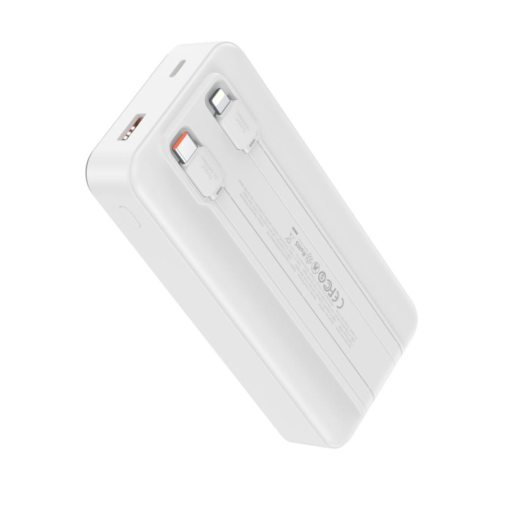 Ekstern Batteri XO Design PR249, 20000mAh, 22.5W, QC + PD, 1 x Lightning - 1 x USB-A - 2 x USB-C, Hvit