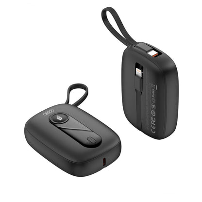Ekstern Batteri XO Design PR246, 10000mAh, 22.5W, PD, 1 x Lightning - 2 x USB-C, Svart