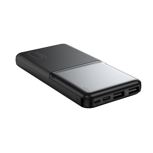 Ekstern batteri XO Design PR251, 10000mAh, 10W, 2 x USB-A, Svart