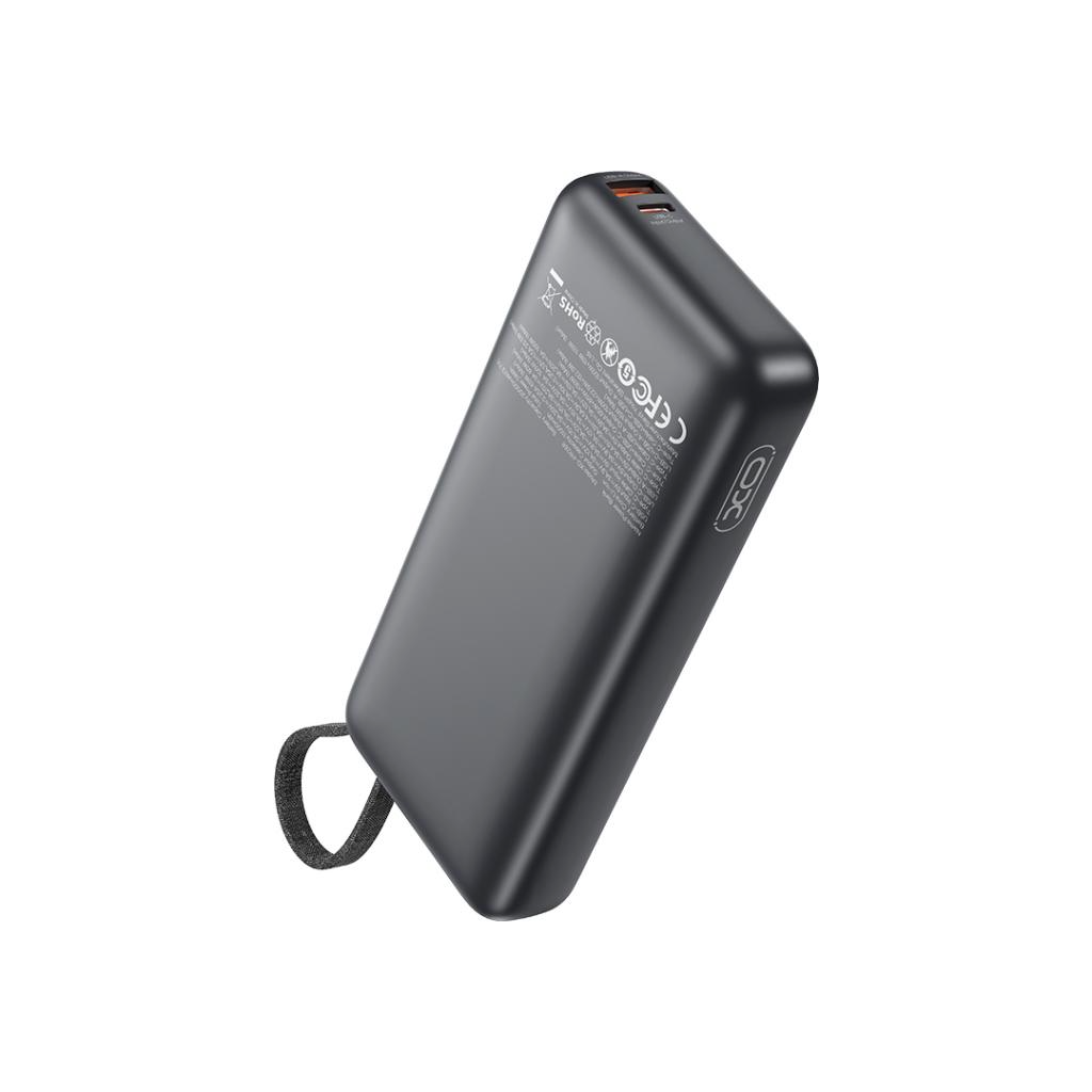 Ekstern Batteri XO Design PR268, 20000mAh, 130W, QC + PD, 1 x USB-A - 2 x USB-C, Grå