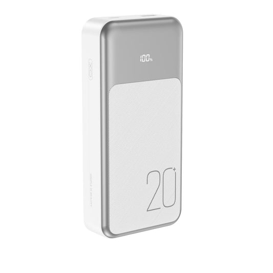 Ekstern Batteri XO Design PR249, 20000mAh, 22.5W, QC + PD, 1 x Lightning - 1 x USB-A - 2 x USB-C, Hvit