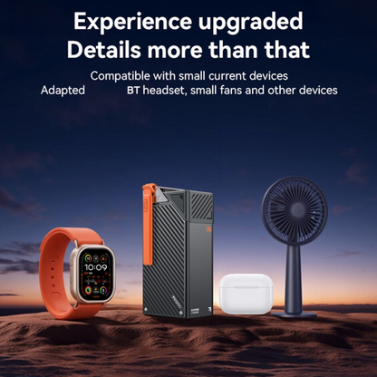 Yesido YP62 Ekstern Batteri, 30000mAh, 22.5W, QC + PD, 2 x USB-A - 2 x USB-C, Svart