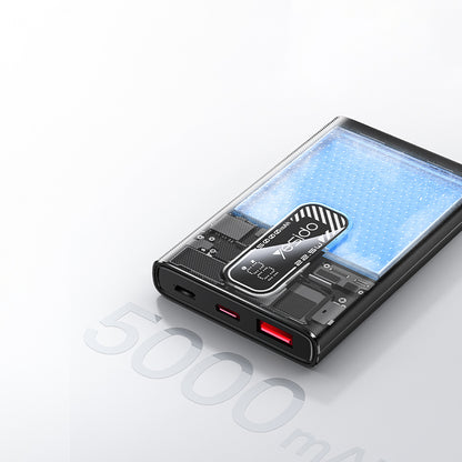 Ekstern batteri Yesido YP92, 5000mAh, 22.5W, QC + PD, 1 x USB-A - 1 x USB-C, Svart