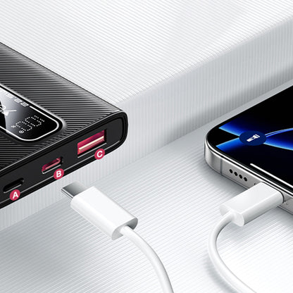 Ekstern batteri Yesido YP92, 5000mAh, 22.5W, QC + PD, 1 x USB-A - 1 x USB-C, Svart