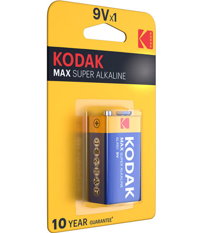 Batteri Kodak Max Alkaline, 6LR61 (9V)