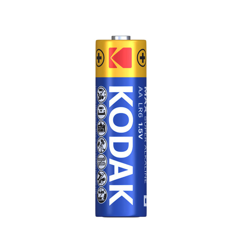 Kodak Max Alkaline batteri, AA / LR6, Sett med 8 stk EKSTD30419902P8